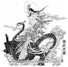 真武大帝身旁的神仙